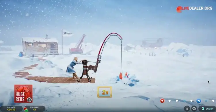 Ice fishing gamble game na mobile