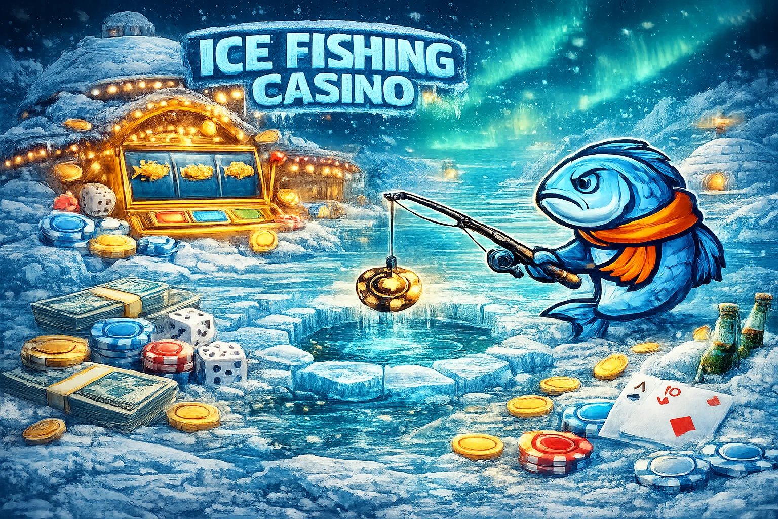 Ice fishing live casino a realistická atmosféra